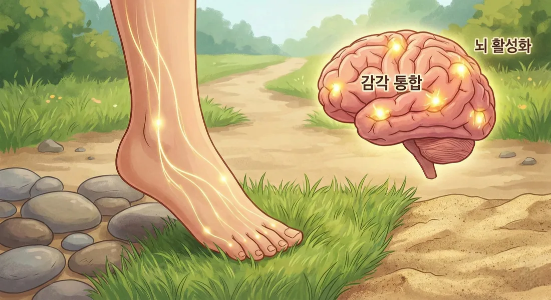 발의 감각이 뇌를 깨운다